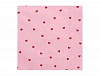 Салфетка Сердца свет-розовая 33 см 20 шт/PD